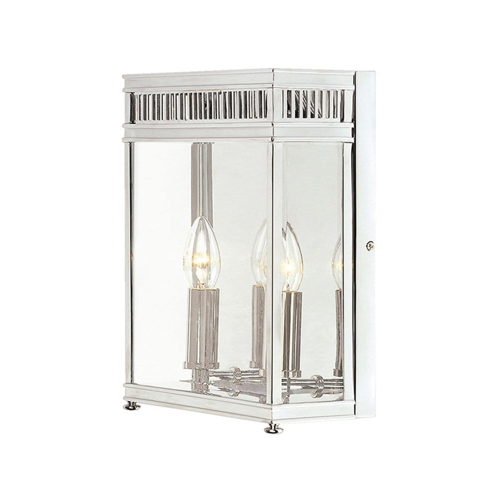 Elstead Holborn 2 Light Medium Half Lantern - Polished Chrome