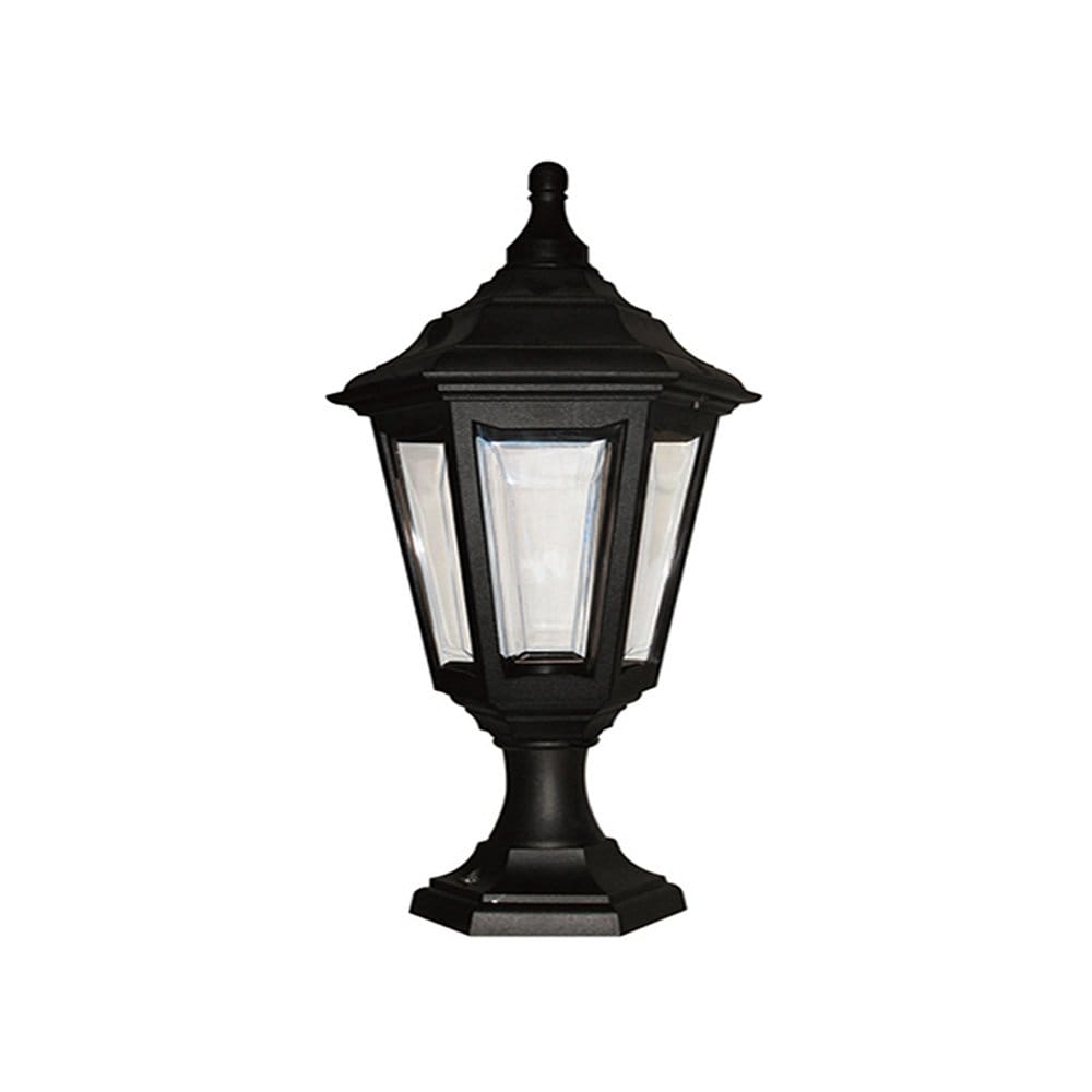 Elstead Kinsale Single Pedestal/Porch Lantern - Black