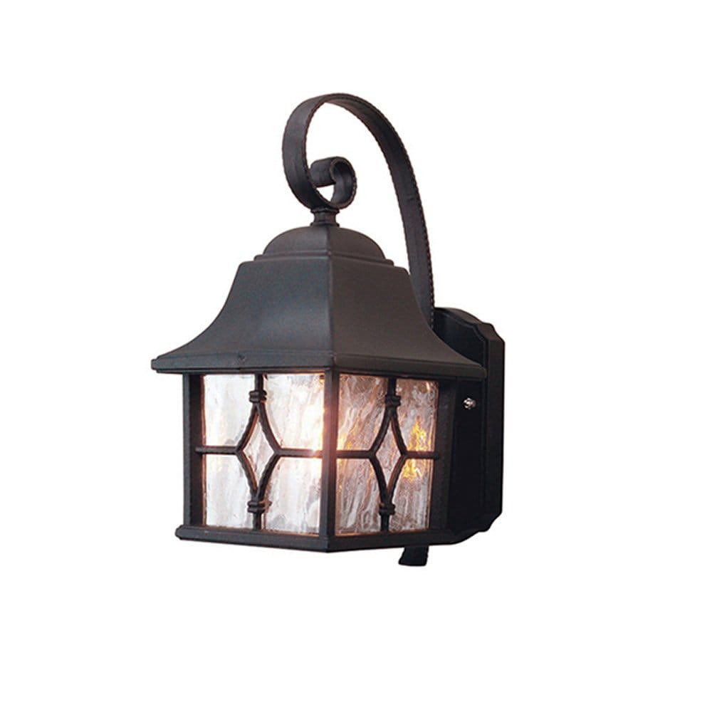 Elstead Kent Single Wall Lantern - Black