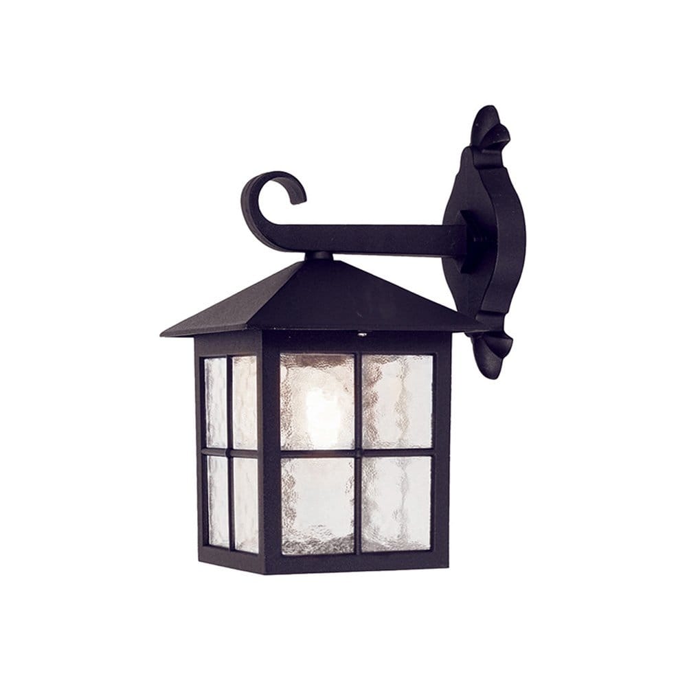 Elstead Winchester Single Wall Down Lantern 335mm - Black