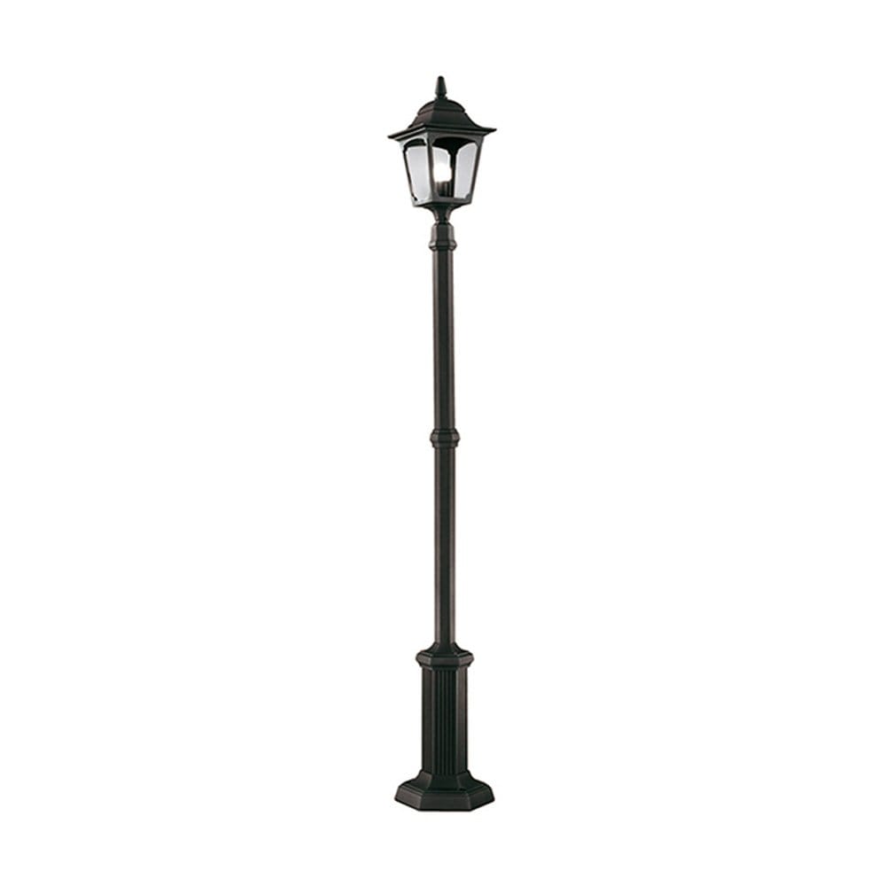 Elstead Chapel Single Lamp Post - Black