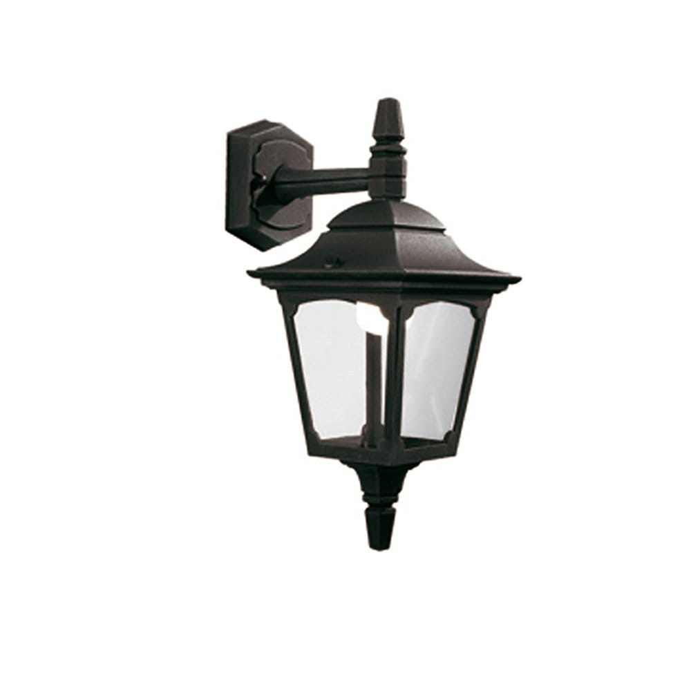 Elstead Chapel Mini Single Down Wall Lantern - Black