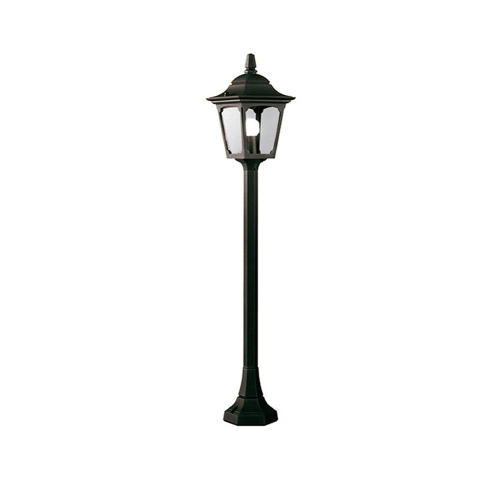 Elstead Chapel Mini Single Pillar Lantern - Black