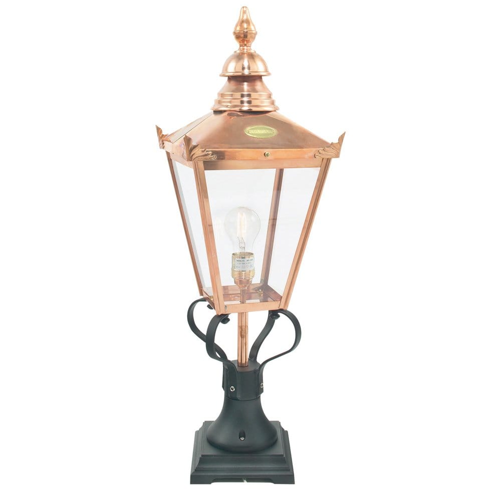 Norlys Chelsea Grande Single Pedestal Lantern - Copper