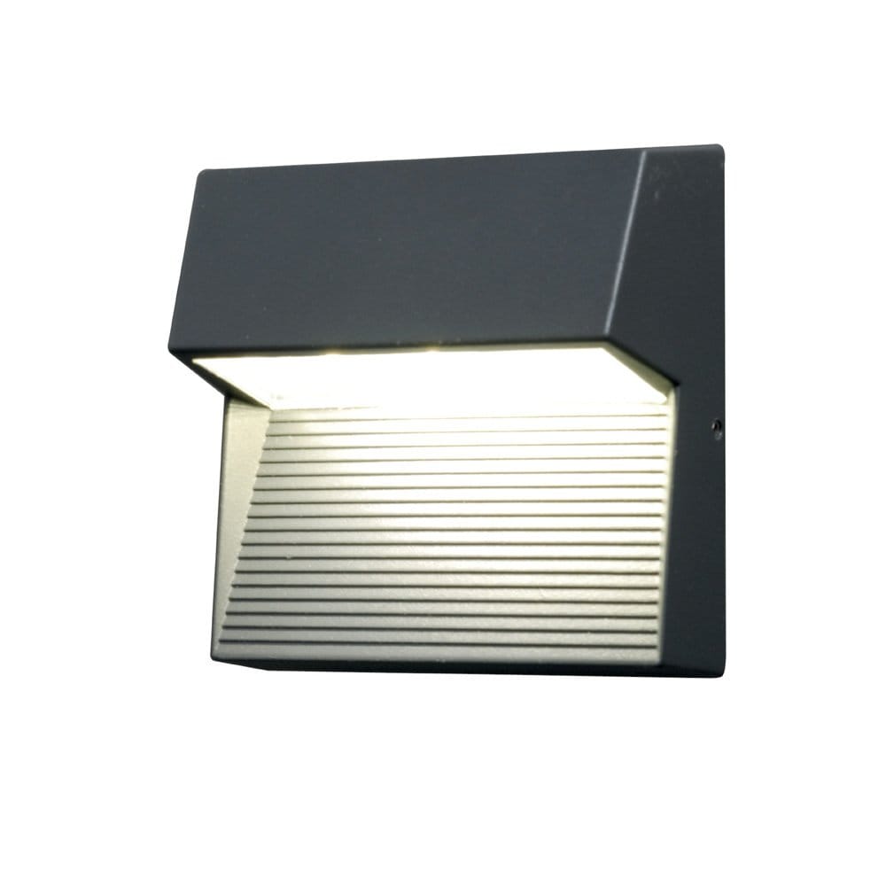 Elstead Freyr Square Single Wall Light - Graphite