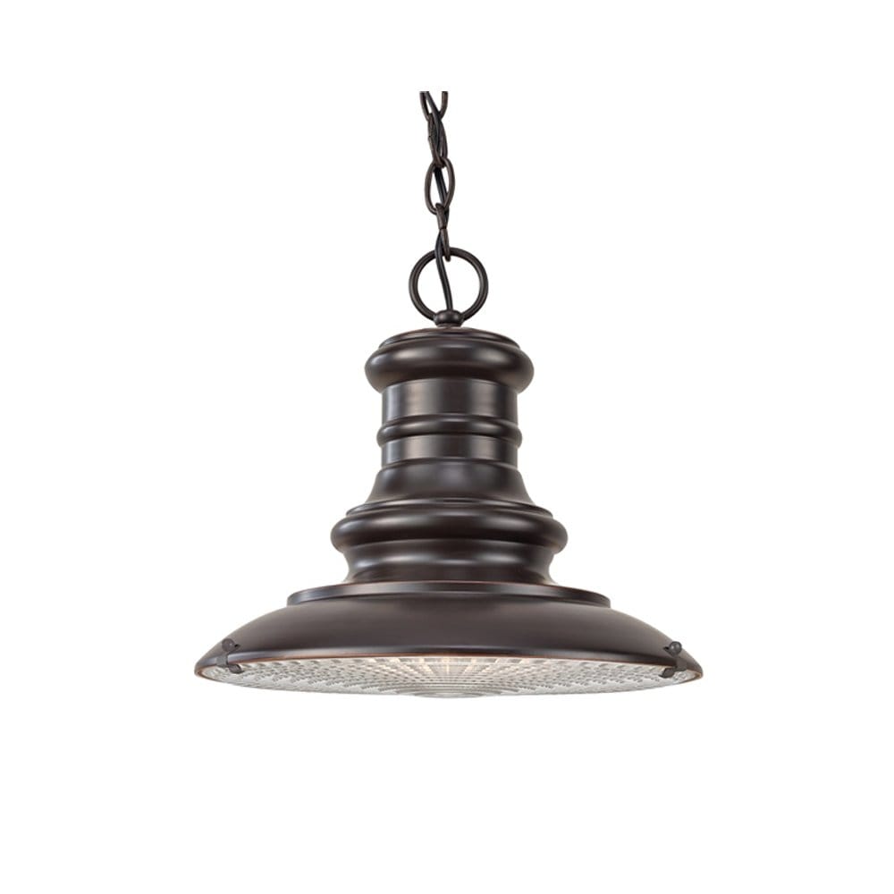 Feiss Redding Station Single Medium Chain Lantern - Restoration Bronze