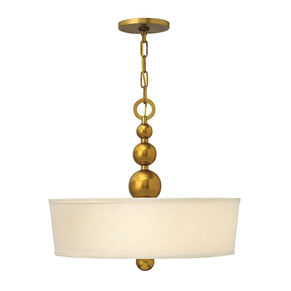 Hinkley Zelda 3 Light Pendant - Vintage Brass