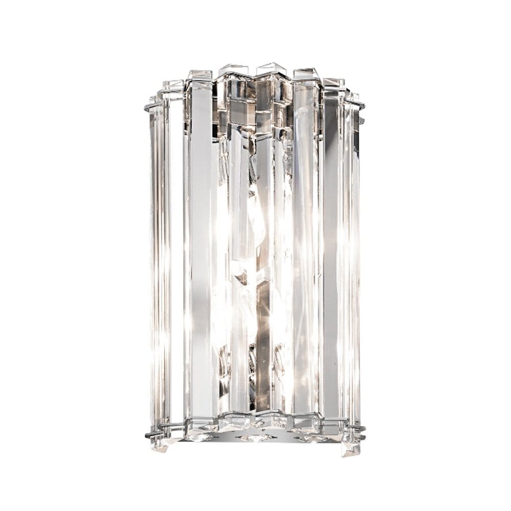 Kichler Crystal Skye 2 Light Bathroom Wall Light - Chrome