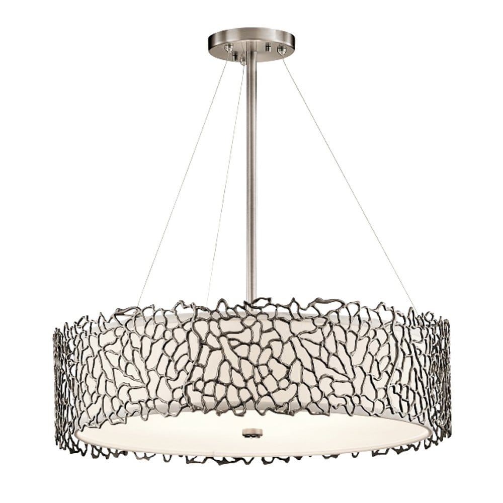Kichler Silver Coral 4 Light Pendant - Classic Pewter