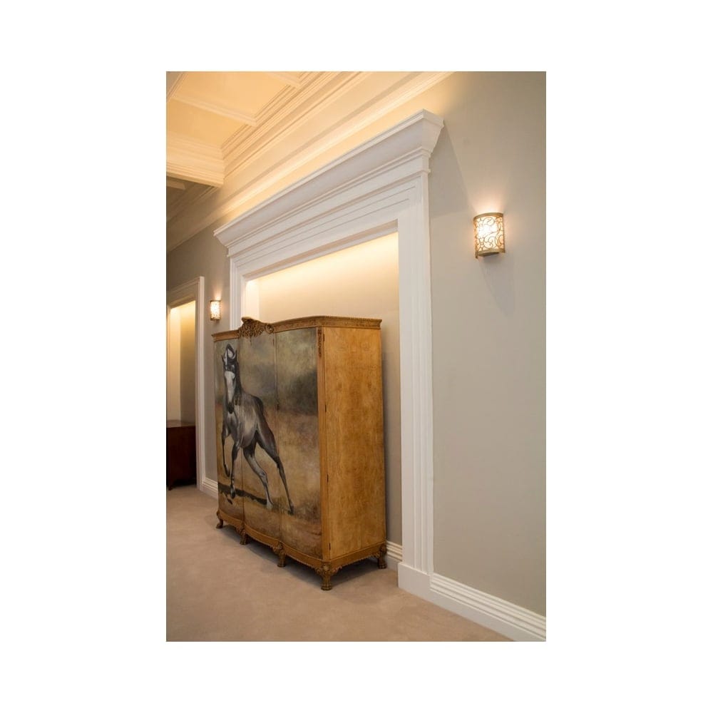 Feiss Arabesque Single Wall Light - Silver Leaf Patina