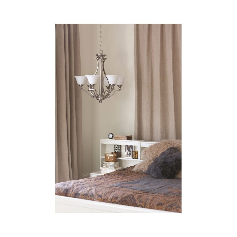 Hinkley Bolla 5 Light Chandelier - Brushed Nickel