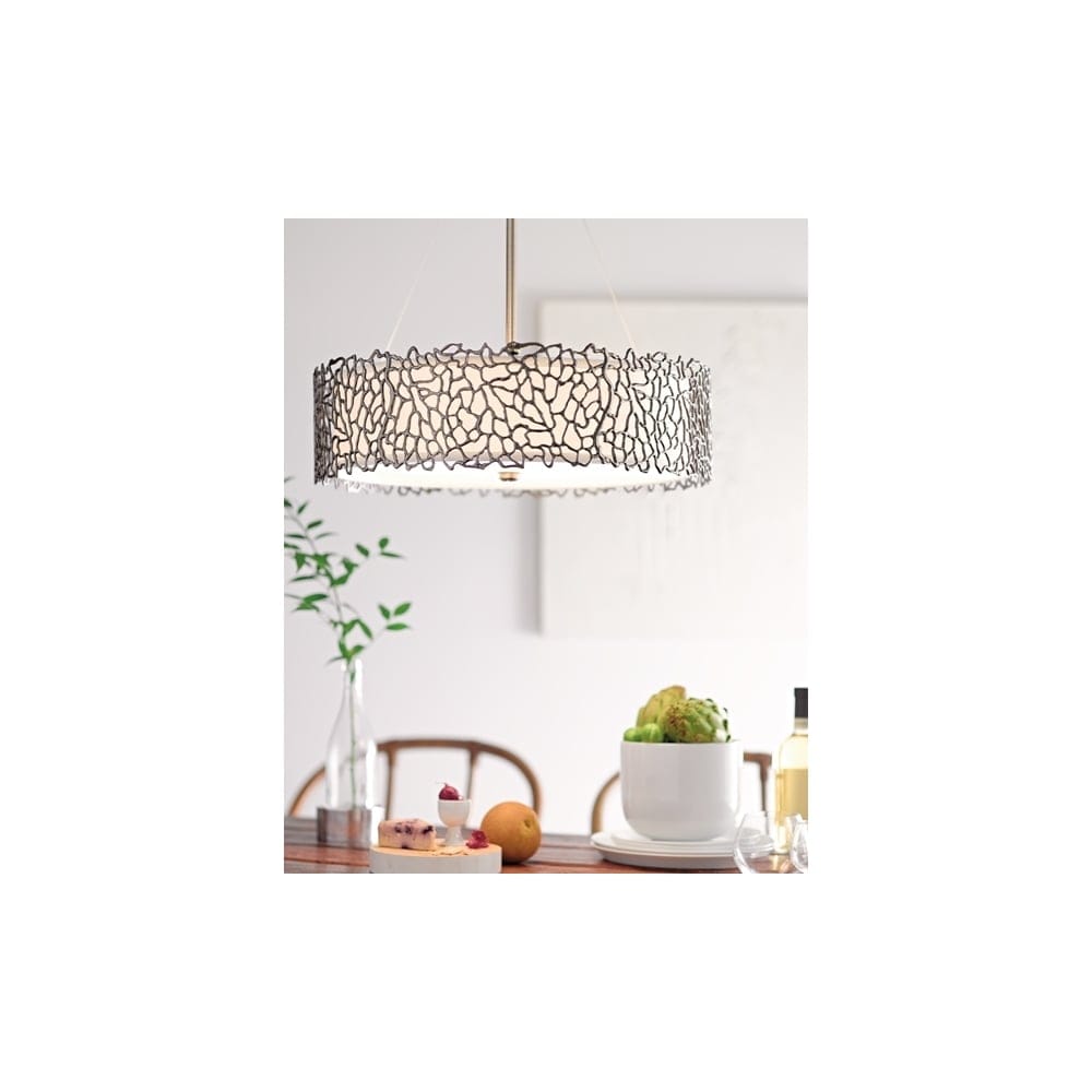 Kichler Silver Coral 4 Light Pendant - Classic Pewter