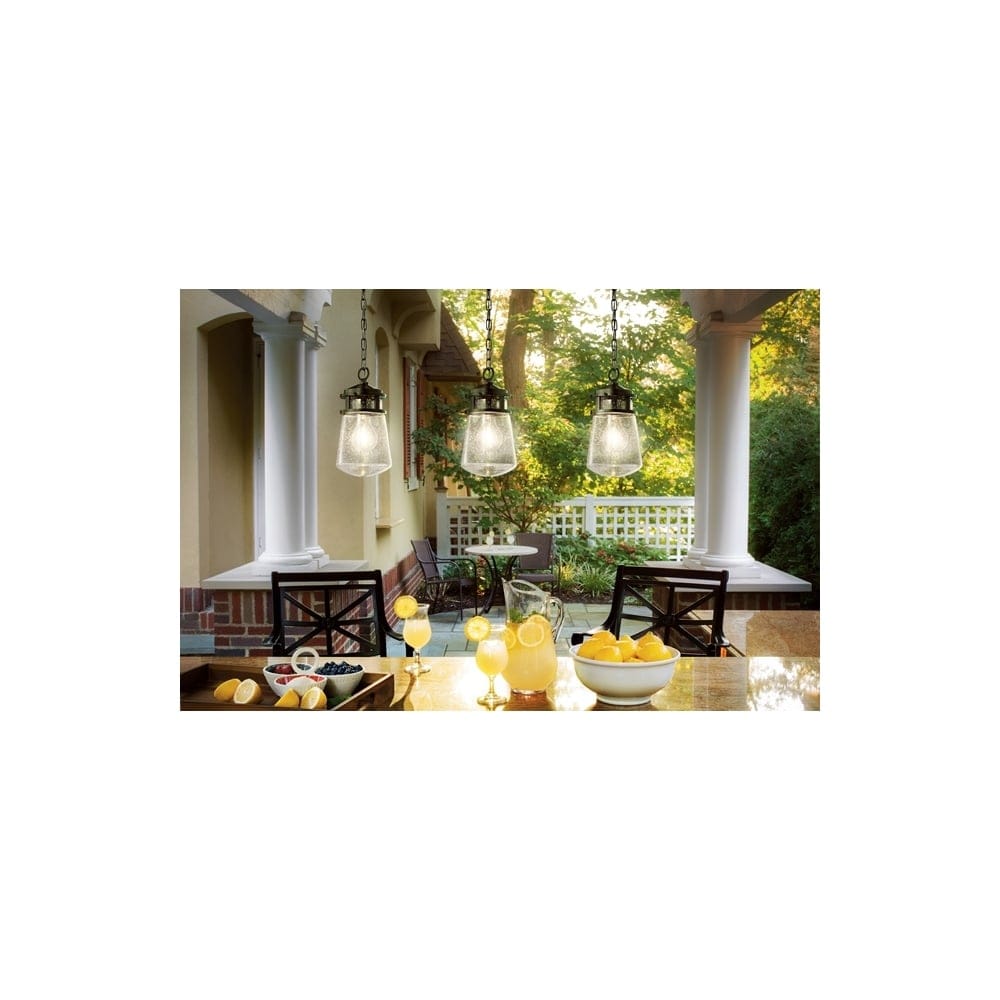 Kichler Lyndon Single Small Chain Lantern - Architectural Bronze