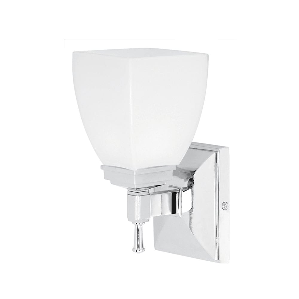 Elstead Shirebrook Single Bathroom Wall Light - Chrome