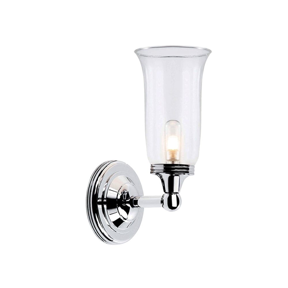 Elstead Austen Tall Single Bathroom Wall Light - Polished Chrome