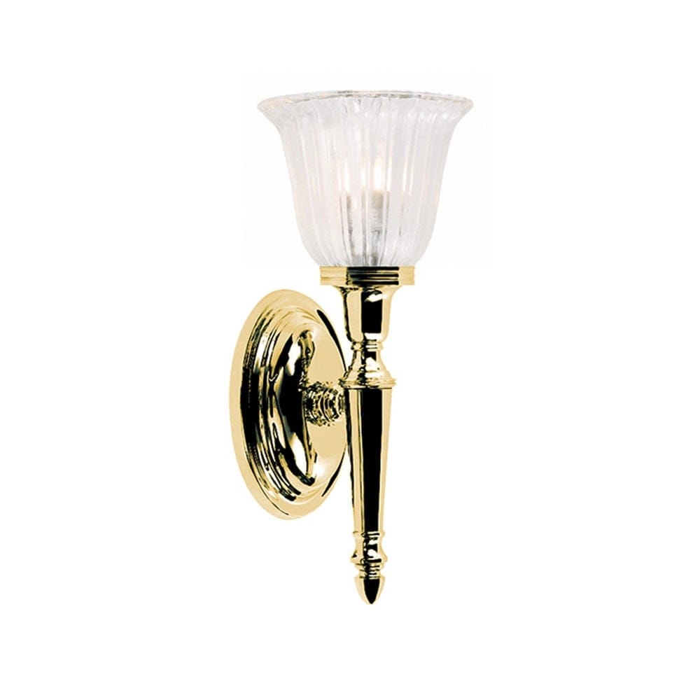 Elstead Dryden Single Bathroom Wall Light - Polished Brass