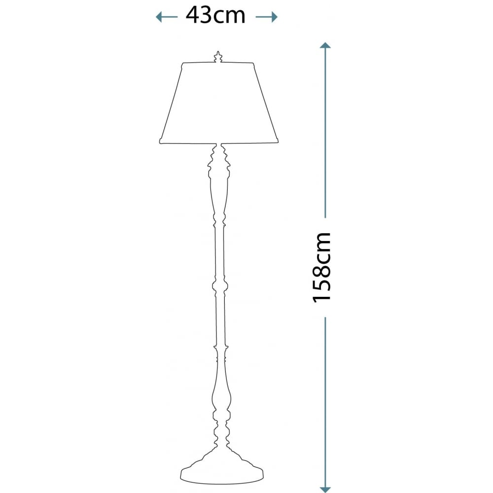 Feiss Lincolndale Single Floor Lamp - Astral Bronze