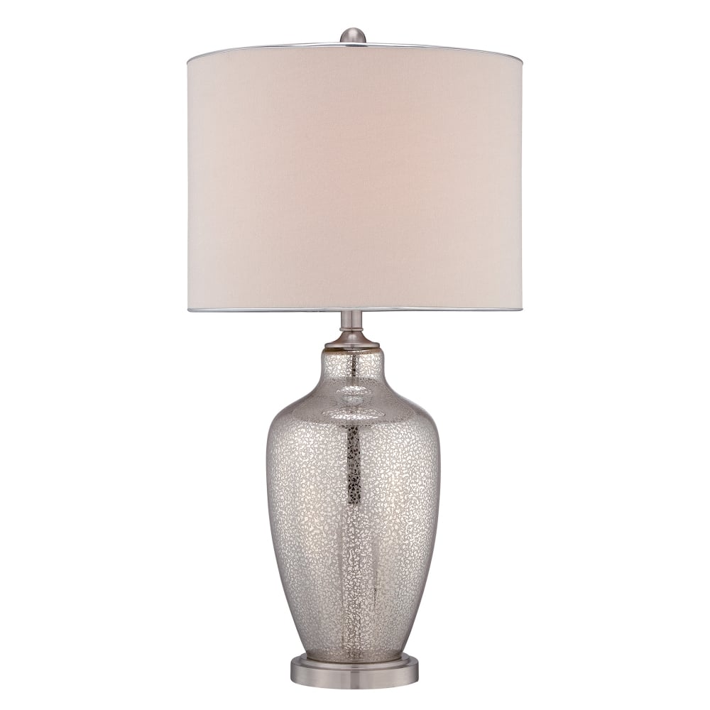 Quoizel Nicolls Single Table Lamp - Mercury Glass