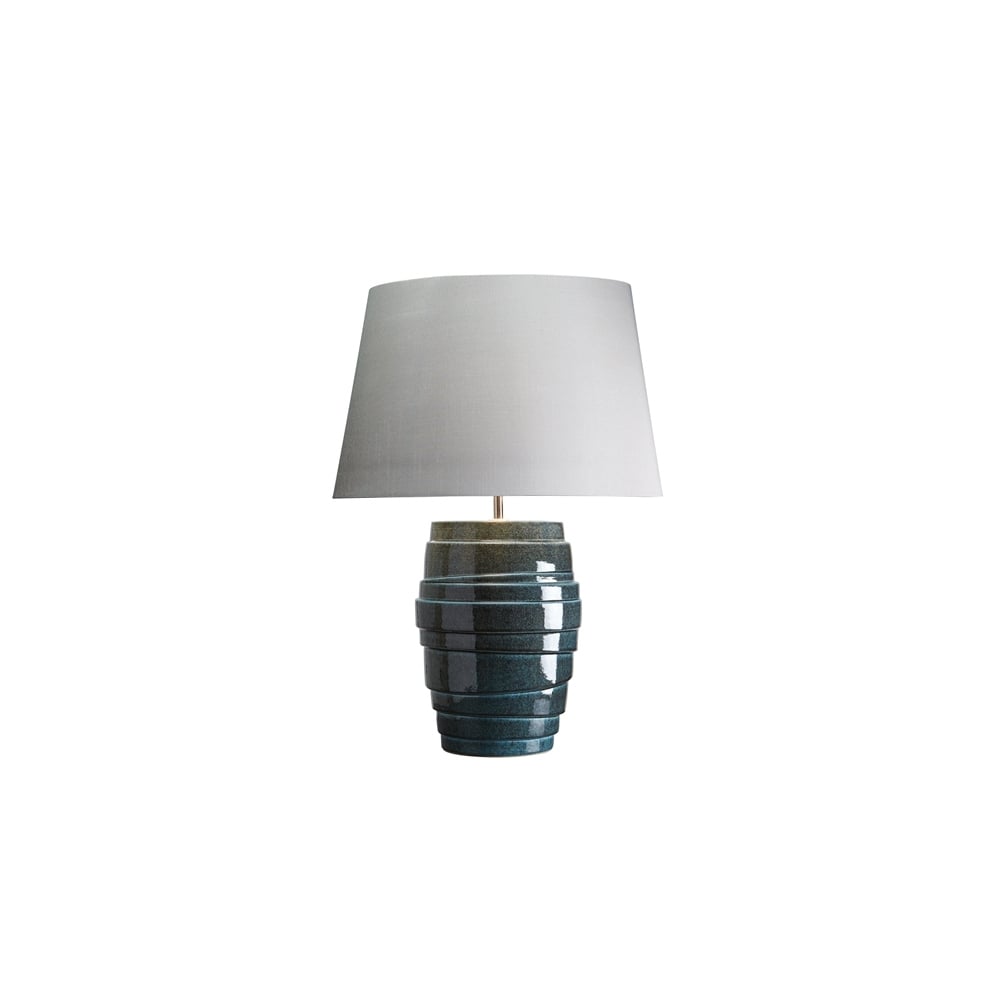 Elstead Neptune Single Table Lamp - Blue Glaze