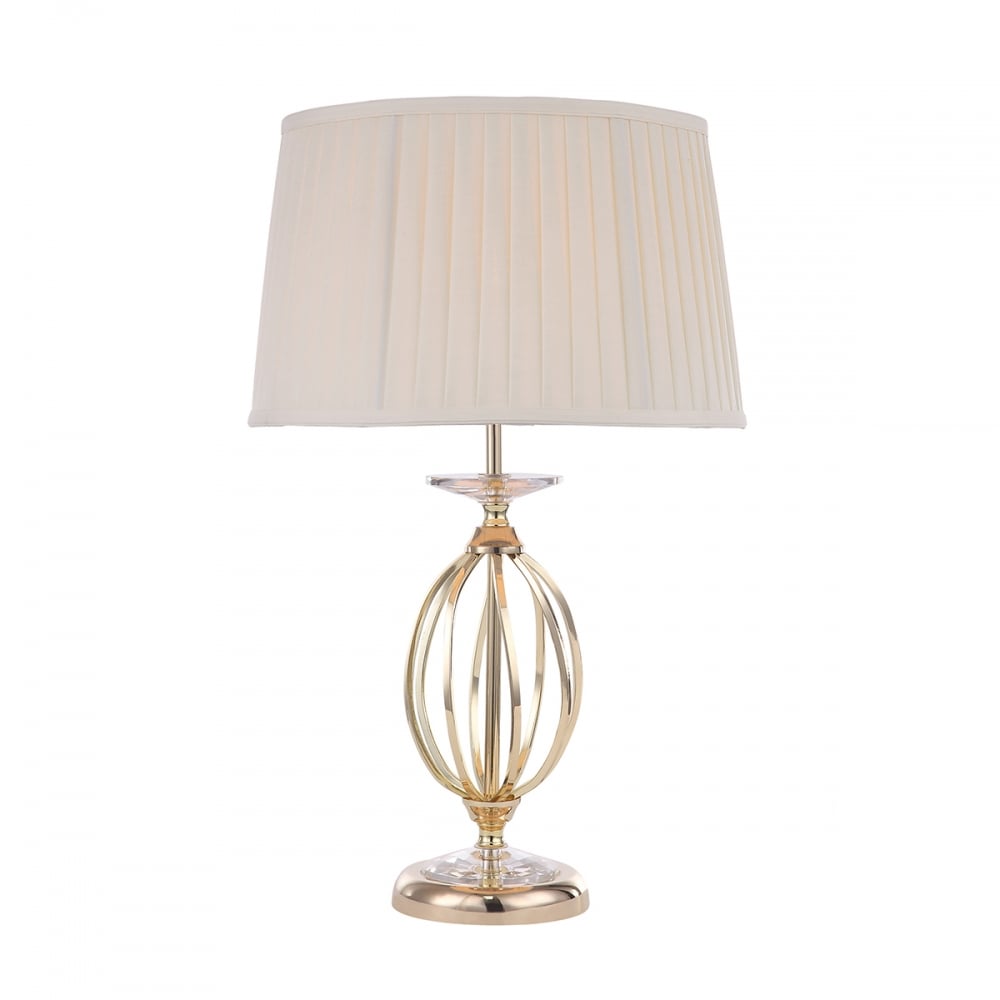 Elstead Aegean Single Table Lamp - Polished Brass