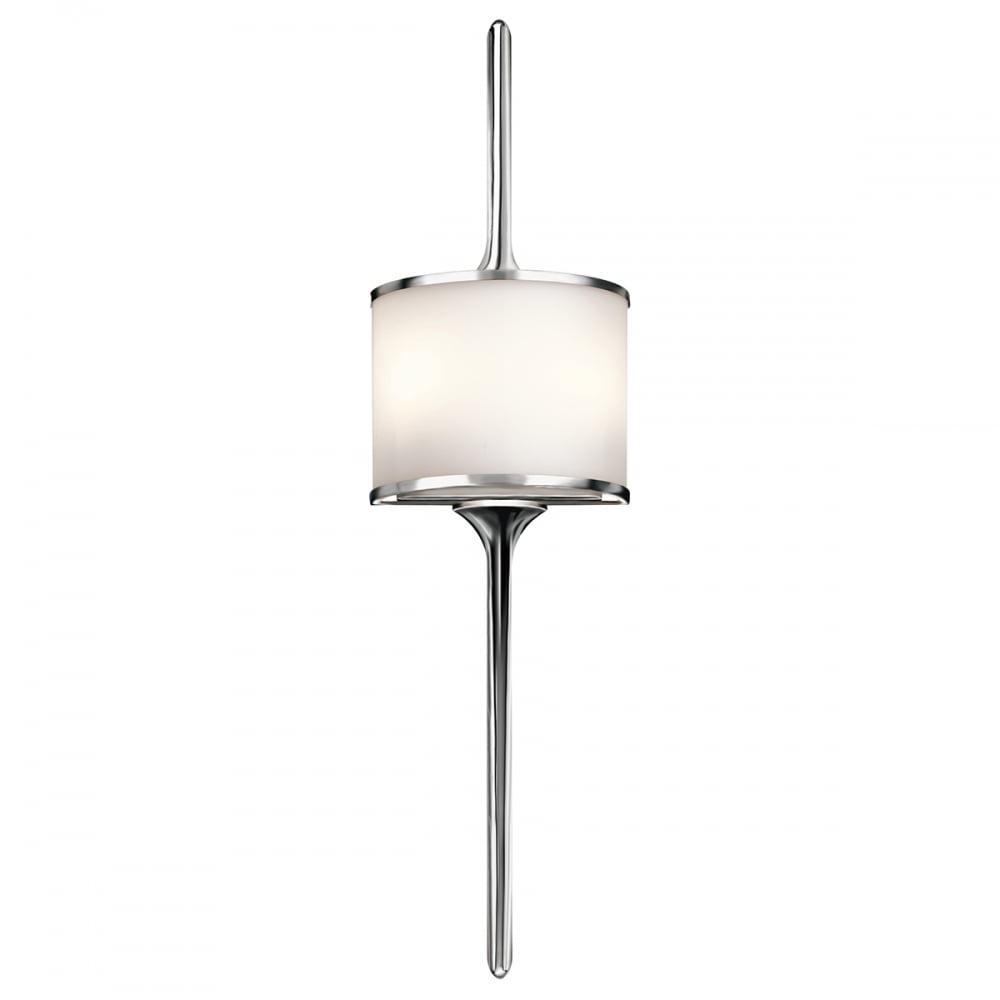 Kichler Mona 2 Light Large Bathroom Wall Light - Polished Chrome