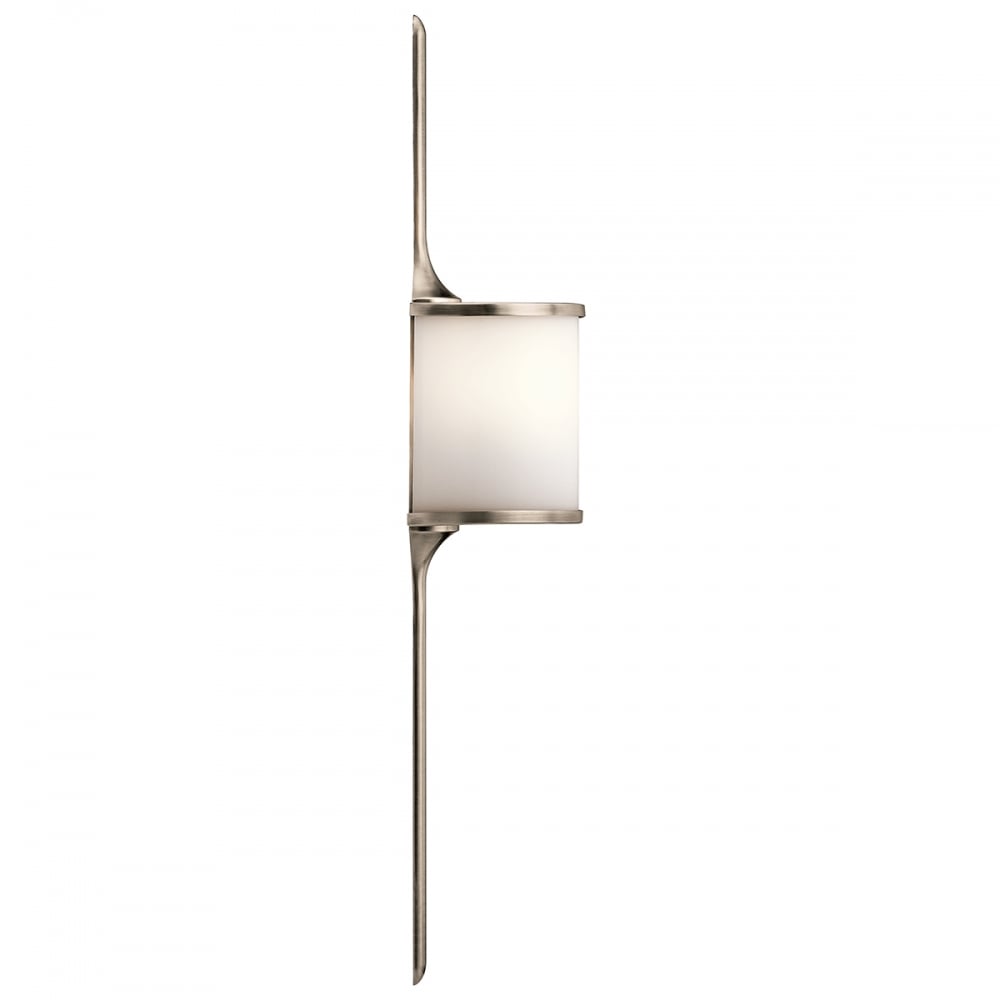 Kichler Mona 2 Light Small Bathroom Wall Light - Classic Pewter