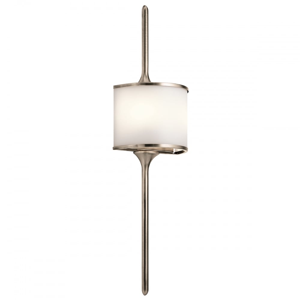 Kichler Mona 2 Light Large Bathroom Wall Light - Classic Pewter