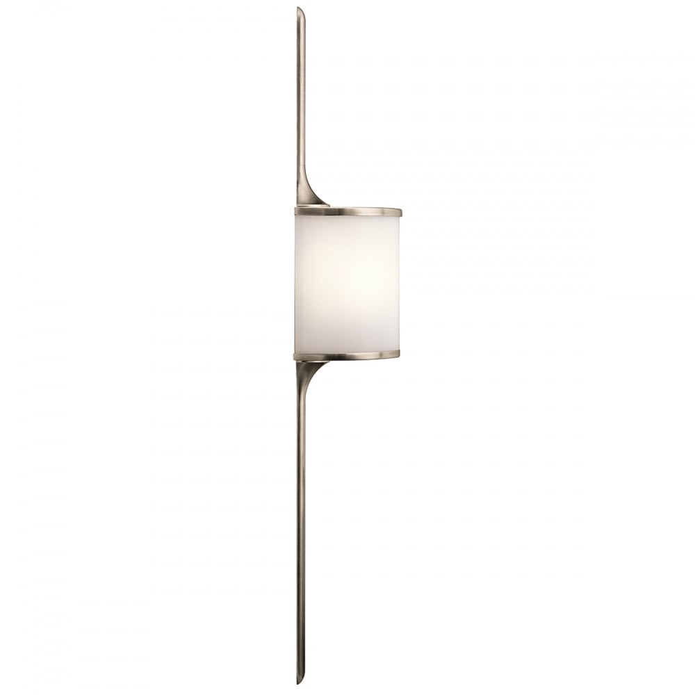 Kichler Mona 2 Light Large Bathroom Wall Light - Classic Pewter