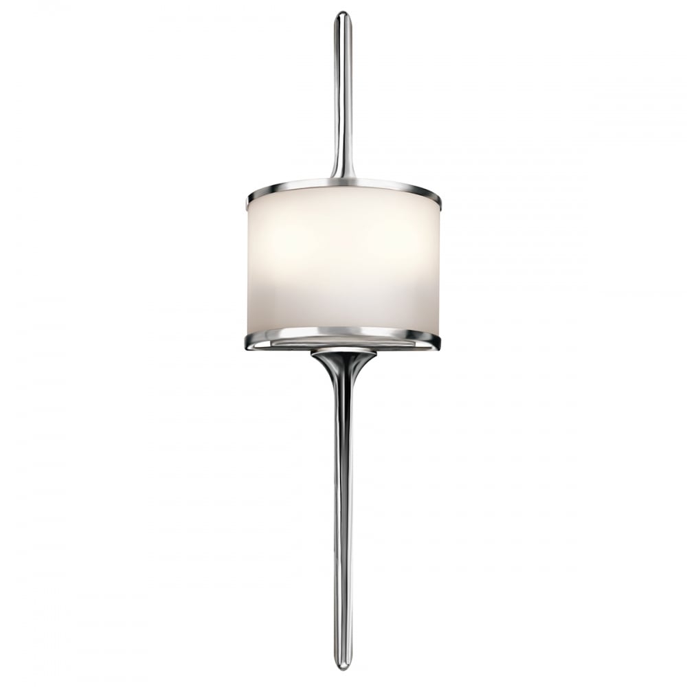 Kichler Mona 2 Light Small Bathroom Wall Light - Polished Chrome