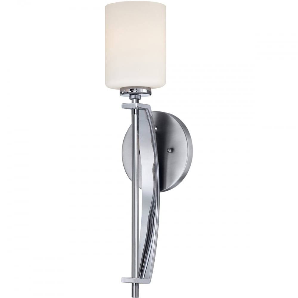 Quoizel Taylor Single Large Bathroom Wall Light - Polished Chrome