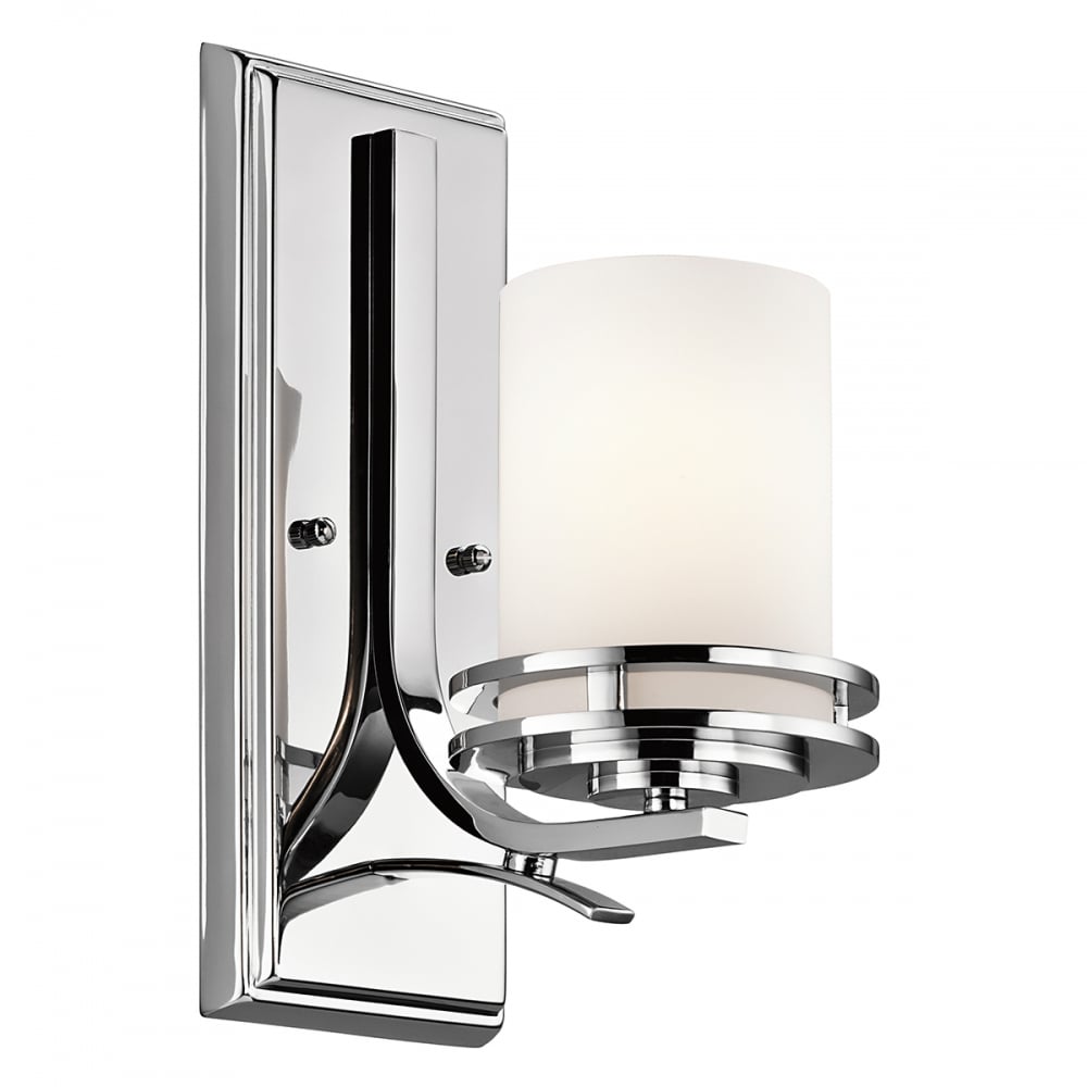 Kichler Hendrik Single Bathroom Wall Light - Polished Chrome