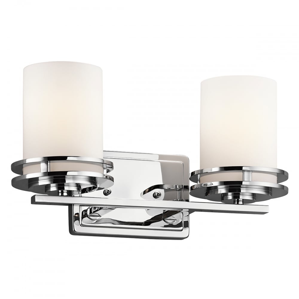 Kichler Hendrik 2 Light Bathroom Wall Light - Polished Chrome