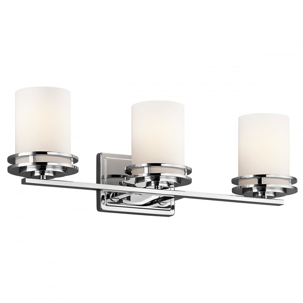 Kichler Hendrik 3 Light Bathroom Wall Light - Polished Chrome
