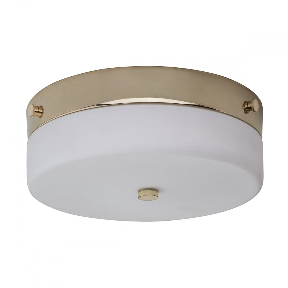 Elstead Tamar Single Medium Bathroom Flush Fitting - Polished Gold