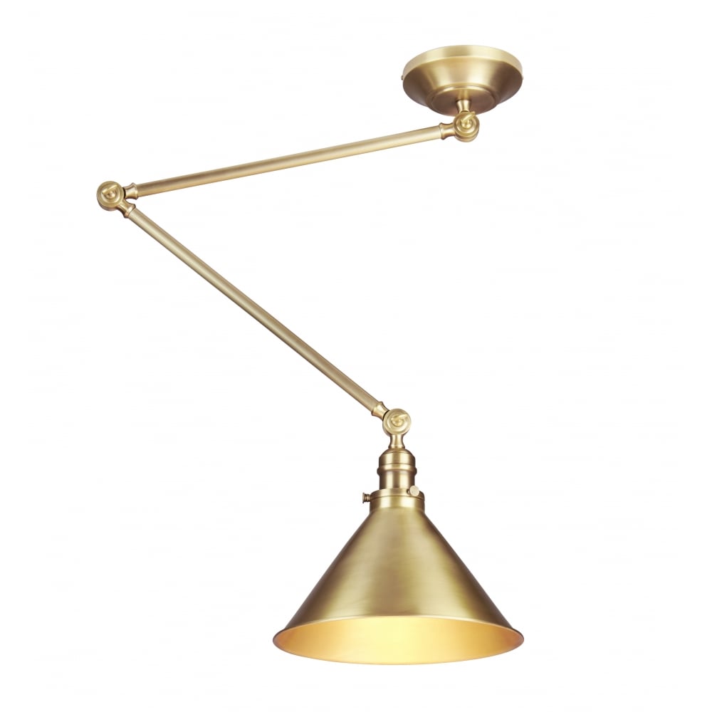 Elstead Provence Single Wall Light/Pendant - Aged Brass