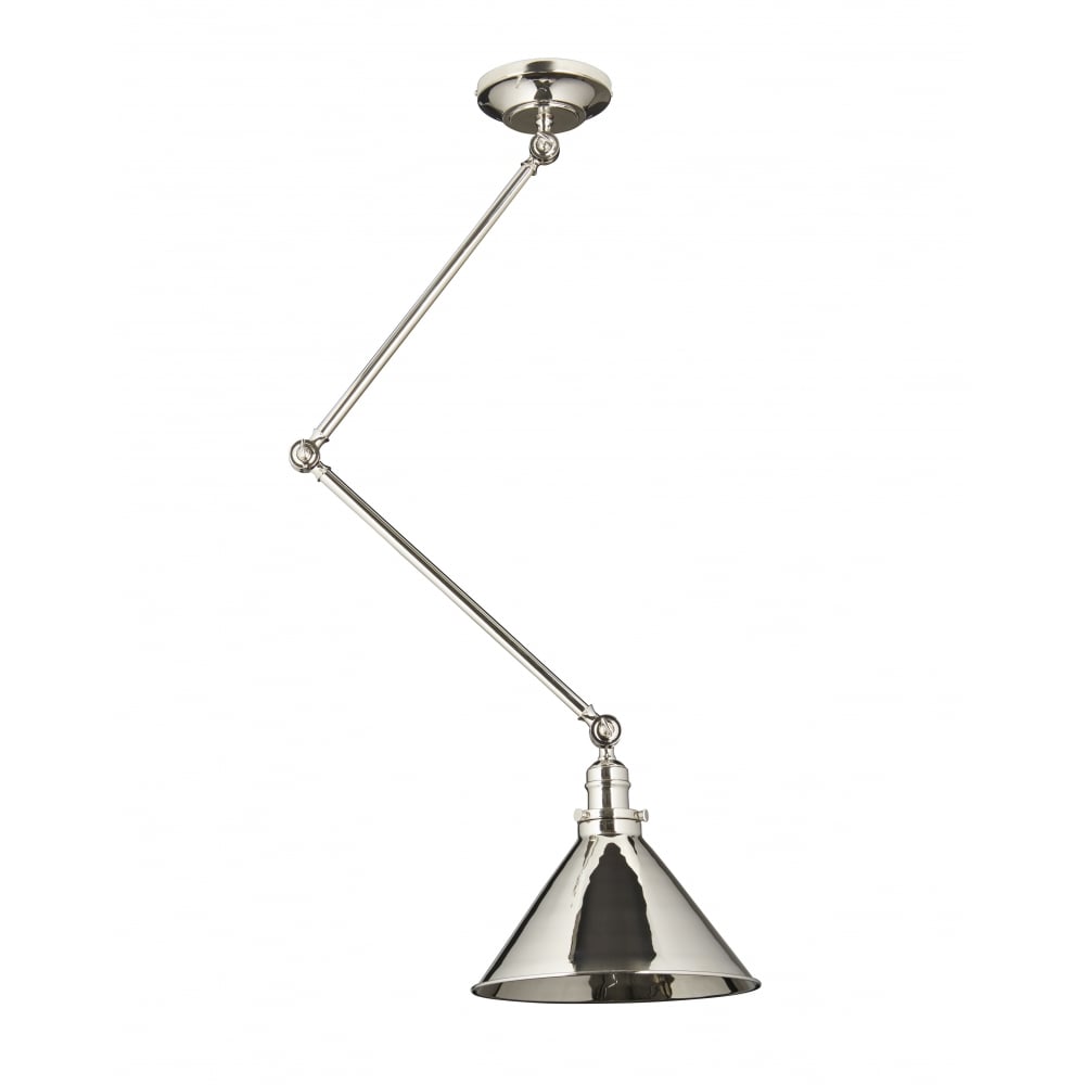 Elstead Provence Single Wall Light/Pendant - Polished Nickel