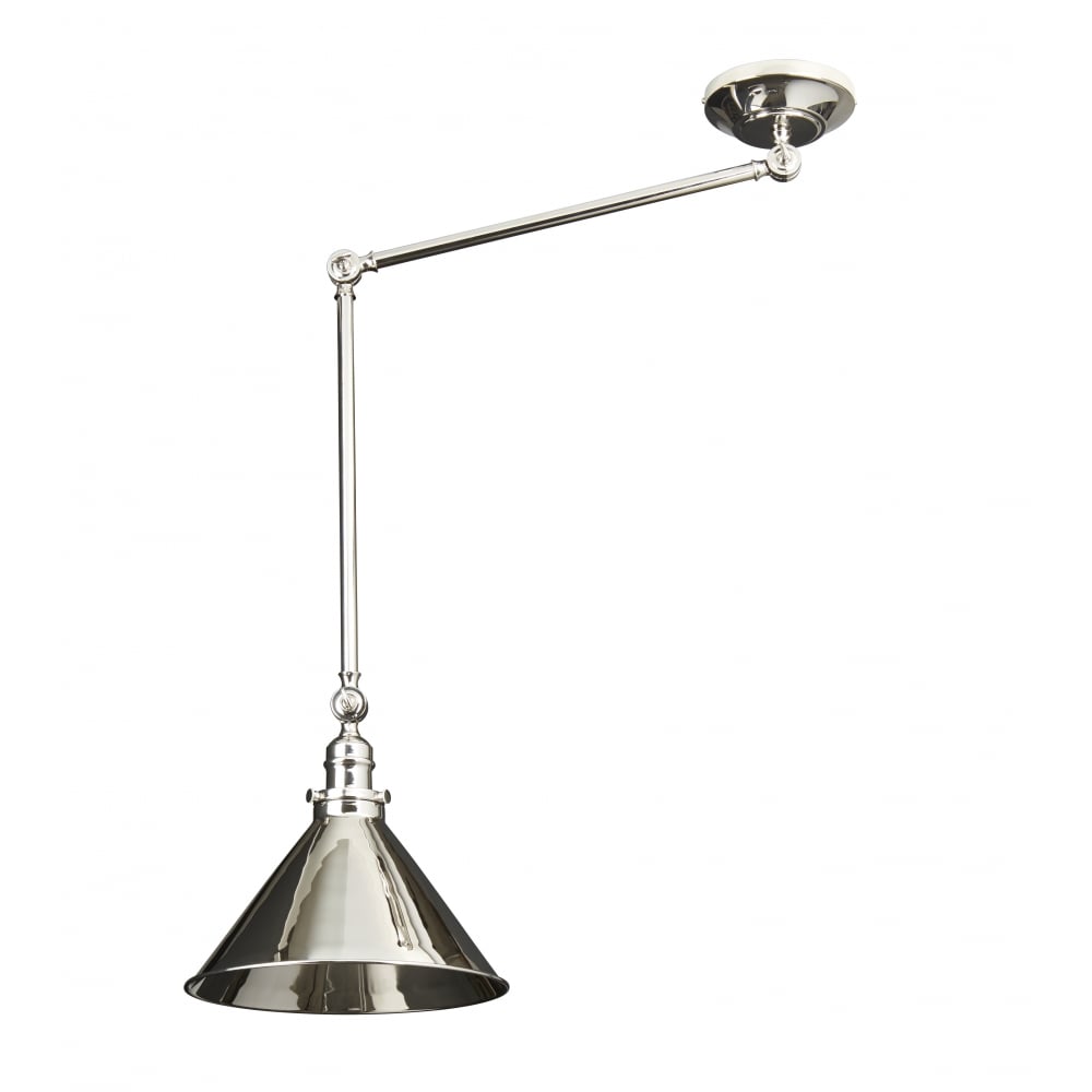 Elstead Provence Single Wall Light/Pendant - Polished Nickel