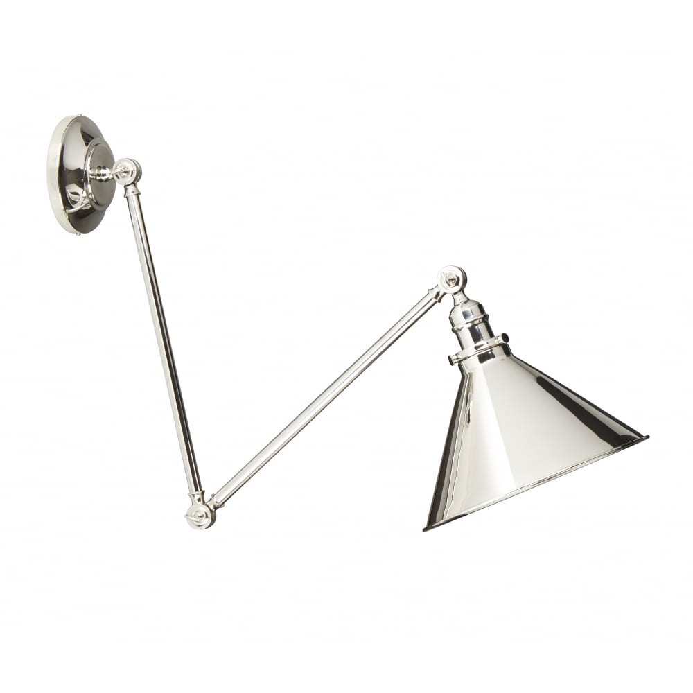 Elstead Provence Single Wall Light/Pendant - Polished Nickel