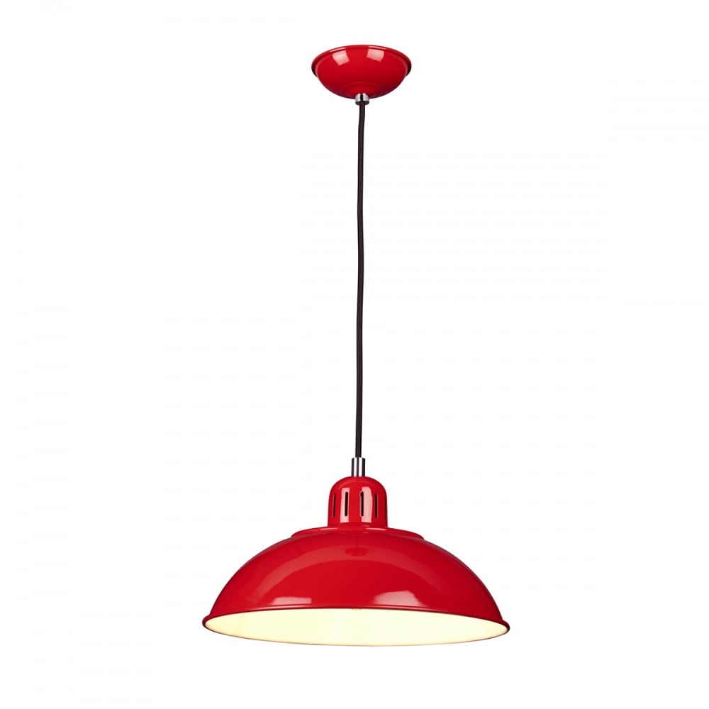 Elstead Franklin Single Pendant - Red