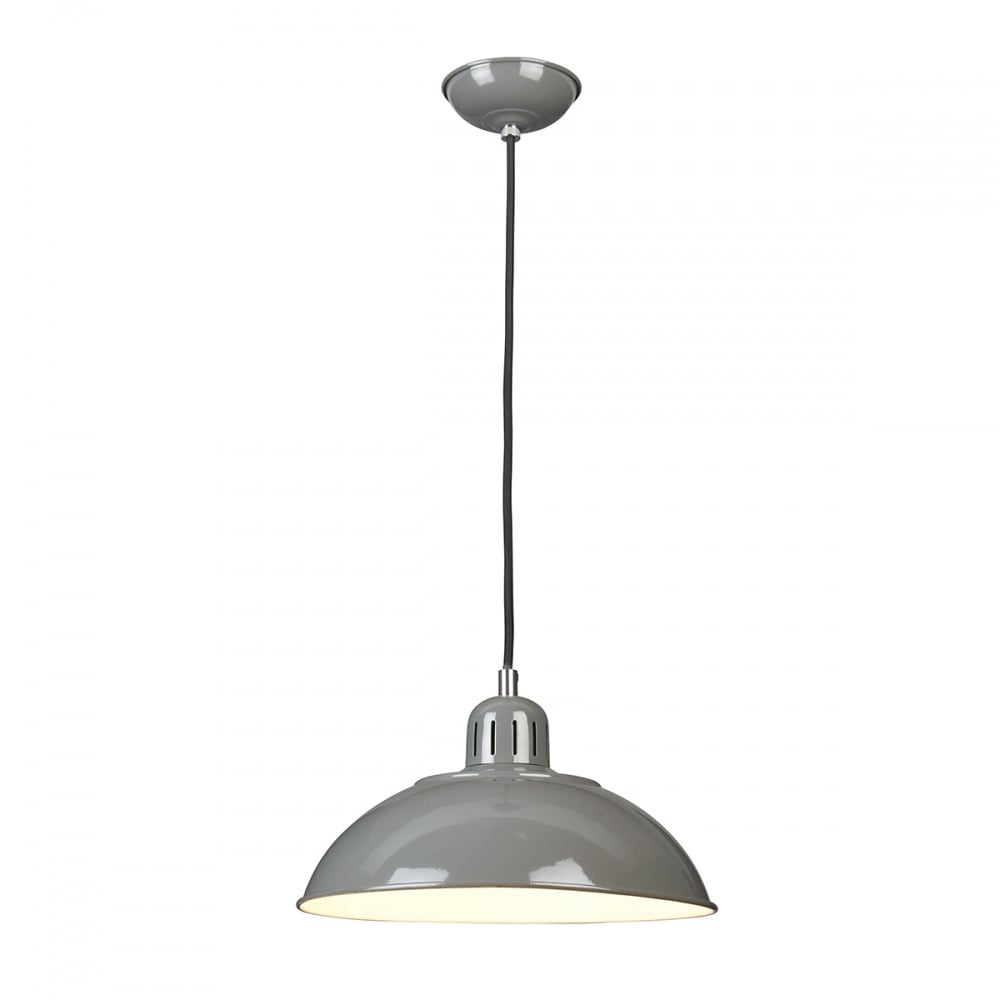 Elstead Franklin Single Pendant - Grey