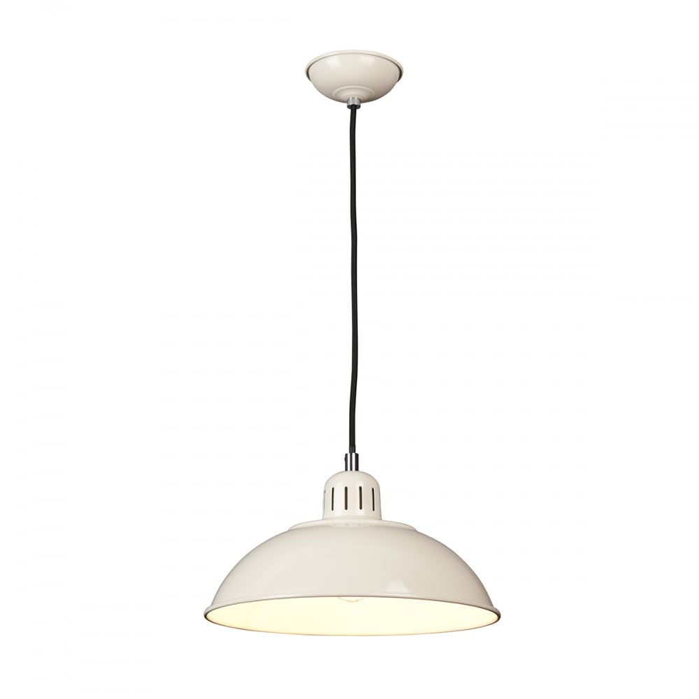 Elstead Franklin Single Pendant - Cream