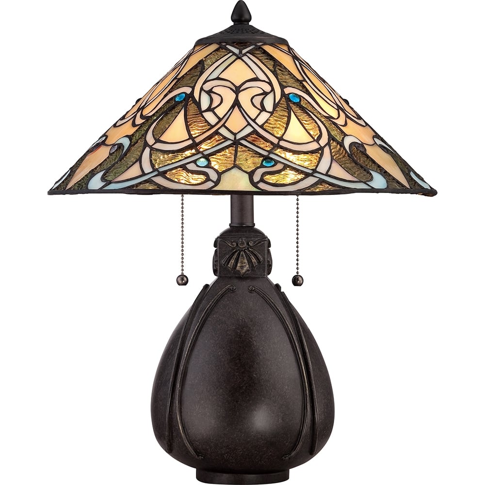 Quoizel India 2 Light Table Lamp - Imperial Bronze