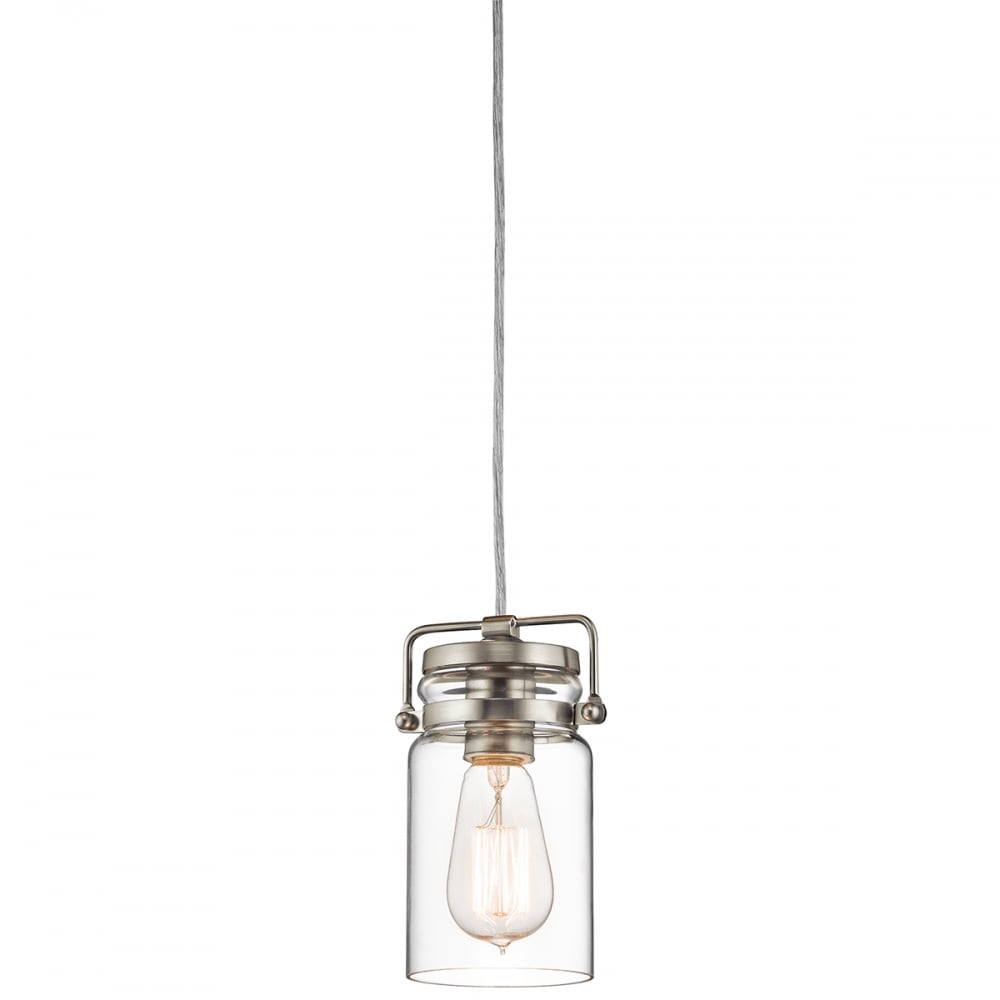 Kichler Brinley Single Mini Pendant - Brushed Nickel