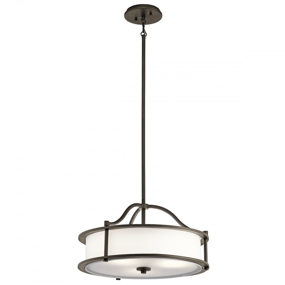 Kichler Emory 3 Light Pendant / Semi Flush - Olde Bronze