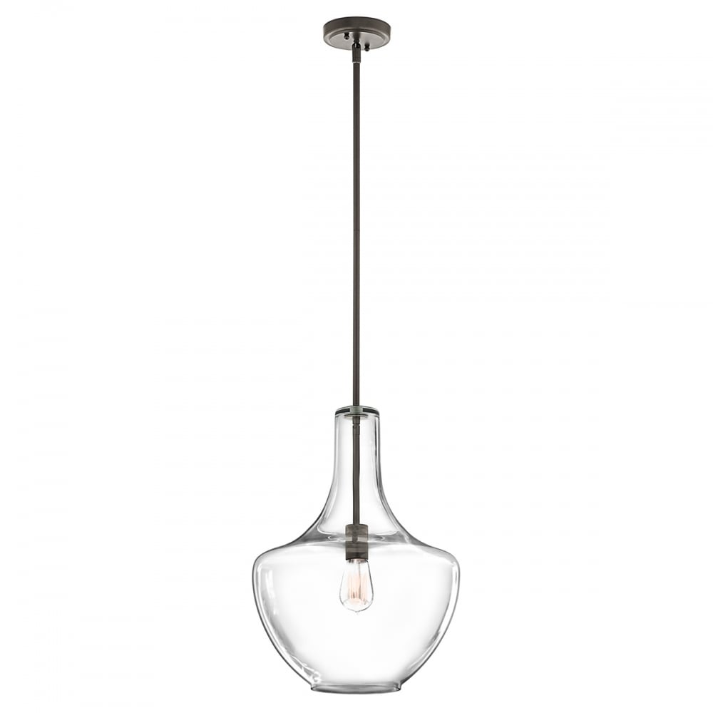 Kichler Everly Single Medium Pendant - Olde Bronze