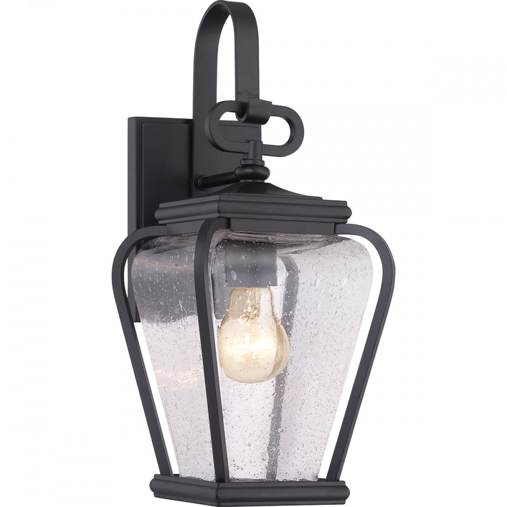 Quoizel Province Single Small Wall Lantern - Mystic Black