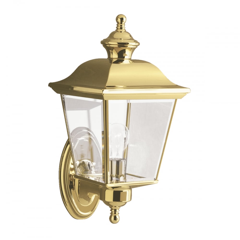 Kichler Bay Shore Single Medium Outdoor Wall Light - Polished Brass