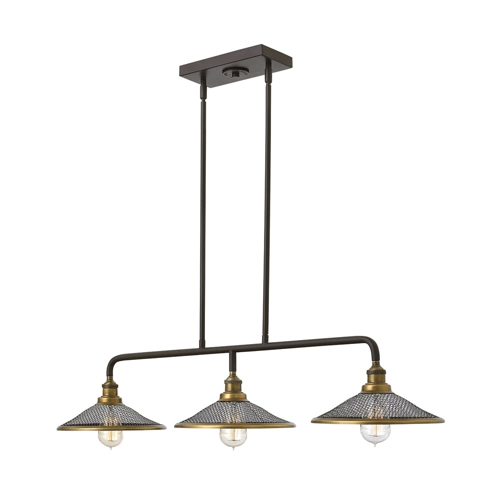 Hinkley Rigby 3 Light Island Chandelier - Buckeye Bronze