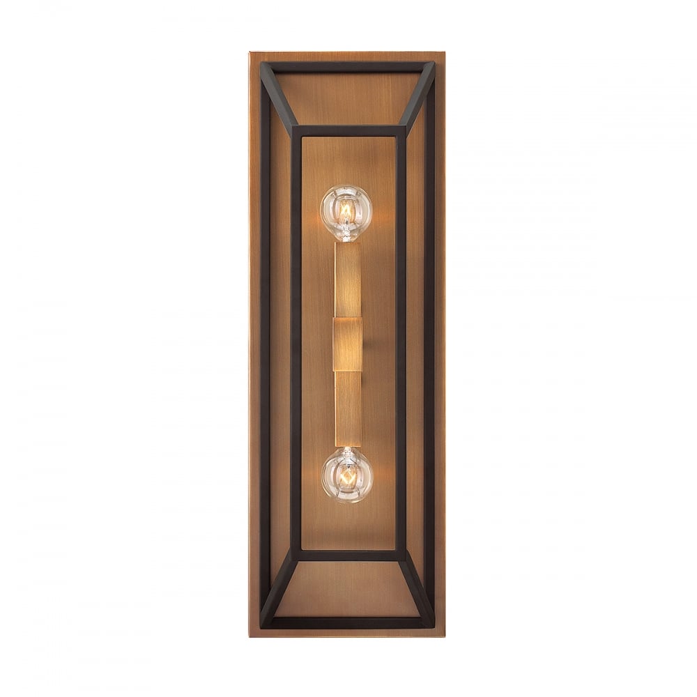 Hinkley Fulton 2 Light Wall Light - Bronze