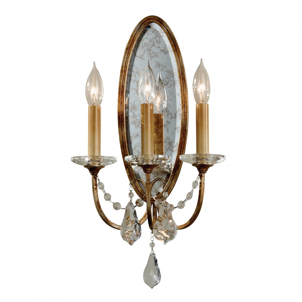 Feiss Valentina 3 Light Wall Light - Oxidized Bronze